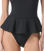 Vince Camuto Scuba High Neck Skirted One Piece Swimsuit