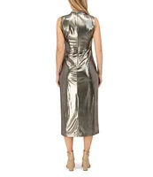 Vince Camuto Sheath Cowl Neck Sleeveless Dress