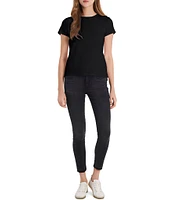 Vince Camuto Short Sleeve Crew Neck Knit Tee Shirt