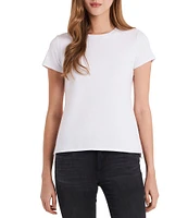 Vince Camuto Short Sleeve Crew Neck Knit Tee Shirt