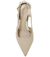 Vince Camuto Sindree Snaked Leather Slingback Pumps