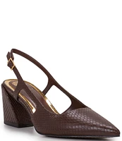 Vince Camuto Sindree Snaked Leather Slingback Pumps