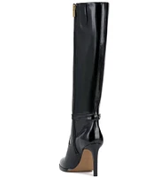 Vince Camuto Skylie Glossy Leather Tall Boots