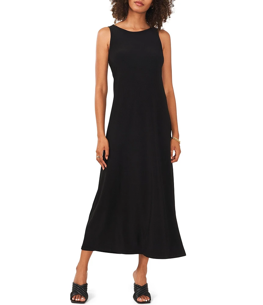 Vince Camuto Sleeveless Keyhole Back Jewel Neck A-Line Maxi Dress