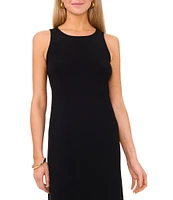 Vince Camuto Sleeveless Keyhole Back Crew Neck A-Line Maxi Dress