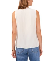 Vince Camuto Sleeveless V-Neck Ruffle Front Blouse