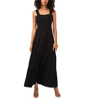 Vince Camuto Square Neck Sleeveless Shift Maxi Dress