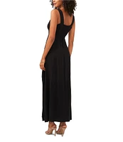 Vince Camuto Square Neck Sleeveless Shift Maxi Dress