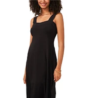 Vince Camuto Square Neck Sleeveless Shift Maxi Dress