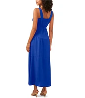 Vince Camuto Square Neck Sleeveless Shift Maxi Dress