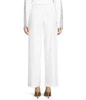 Vince Camuto Stretch Crepe Fit And Flare High Rise Flat Front Ankle Length Pant