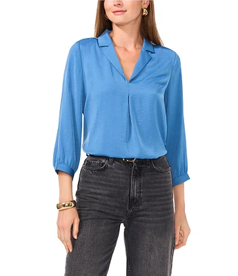 Vince Camuto V Neck 3/4 Sleeve Blouse