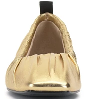 Vince Camuto Verline Leather Stretch Top Ballet Flats