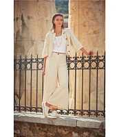 Vince Camuto Wide Leg Flat Front Pants