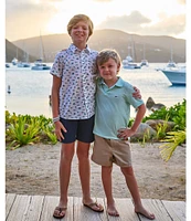 Vineyard Vines Big Boys 2T-7 Printed Short Sleeve Shirt