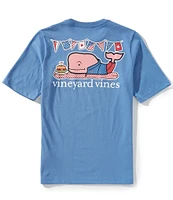 Vineyard Vines Big Boys BBQ Whale Short Sleeve Pocket T-Shirt