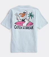 Vineyard Vines Big Boys Catch A Break Graphic T-Shirt