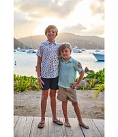 Vineyard Vines Big Boys St Jean Stripe Sankaty Polo Shirt