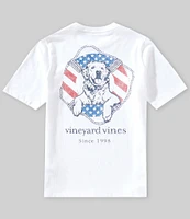 Vineyard Vines Big Boys 8-20 USA Dog Life Short Sleeve T-Shirt