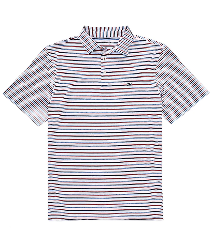 Vineyard Vines Bradley Stripe Sankaty Short Sleeve Polo Shirt