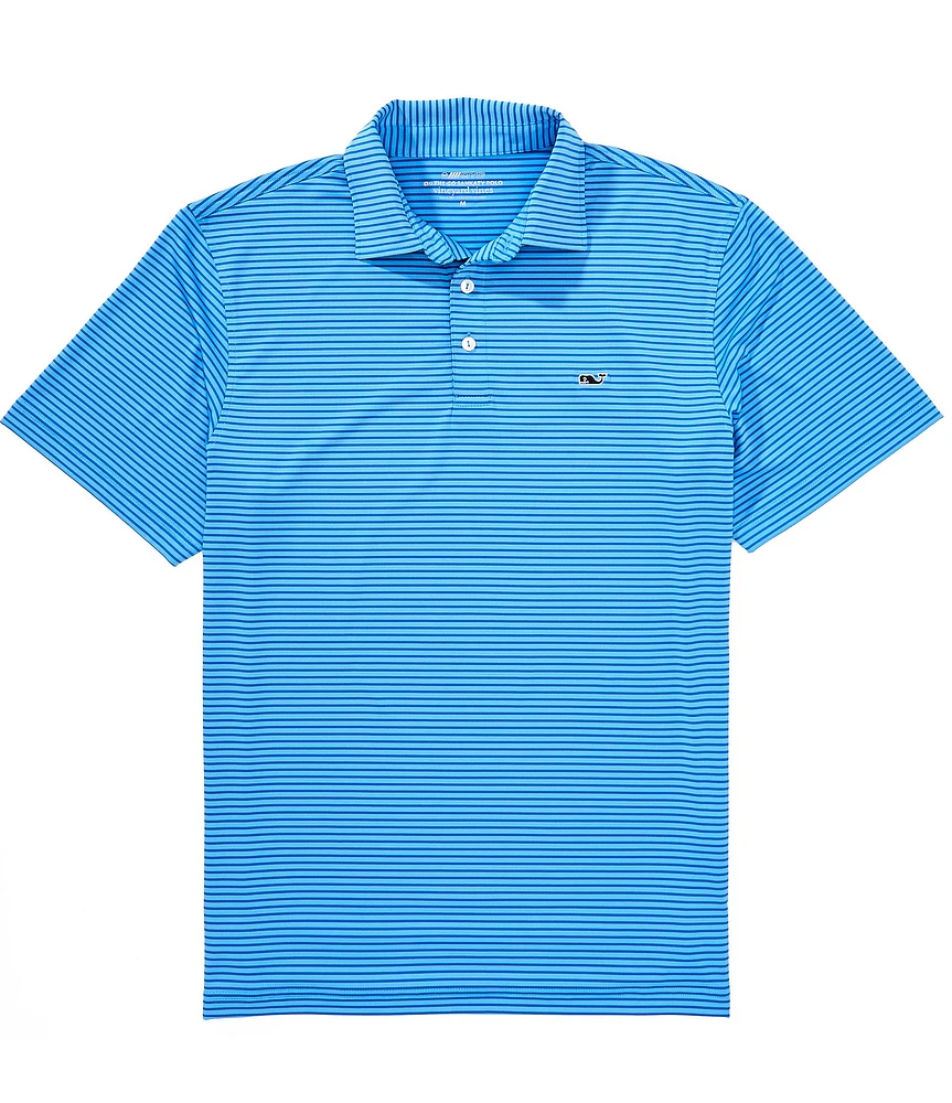 Vineyard Vines Bradley Stripe Sankaty Short Sleeve Polo Shirt