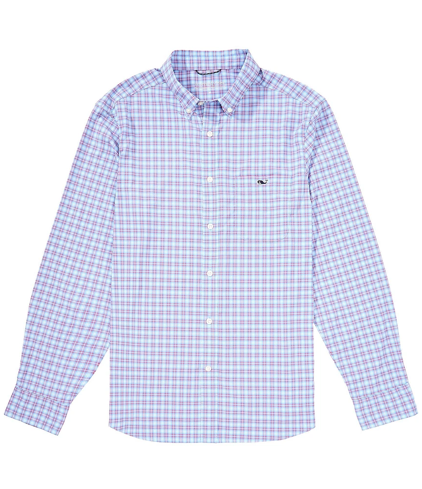 Vineyard Vines Cobia Check Featherweight Performance Stretch Long Sleeve Woven Shirt