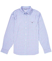 Vineyard Vines Cobia Check Featherweight Performance Stretch Long Sleeve Woven Shirt
