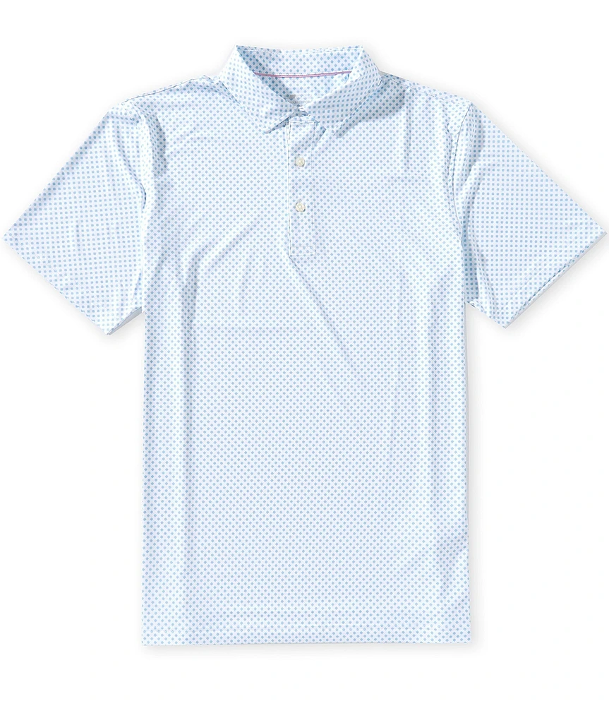 Vineyard Vines Palmero Knit Floral Print Performance Stretch Short Sleeve Polo Shirt