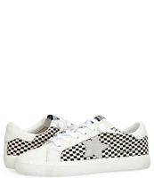 Vintage Havana Flair Woven Checkered Sneakers