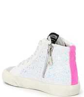 Vintage Havana Girls' Rita Glitter Star High Top Sneakers (Youth)