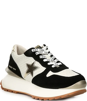 Vintage Havana Major Perforated Platform Retro Sneakers