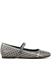 Vionic Alameda Suede Houndstooth Mary Jane Flats