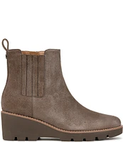 Vionic Aria Suede Lugged Wedge Booties