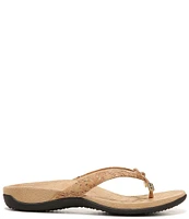 Vionic Bella II Cork Bow Detail Flip Flops