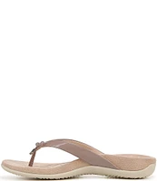 Vionic Bella Patent Bow Detail Thong Slip-On Sandals