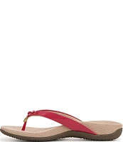 Vionic Bella Patent Bow Detail Thong Slip-On Sandals