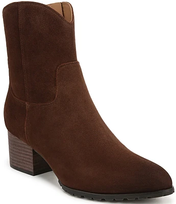 Vionic Bishop Suede Western Short Boots