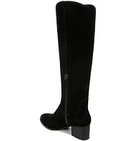 Vionic Bixby Suede Stacked Heel Tall Boots