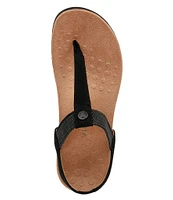 Vionic Brea Leather Thong Sandals