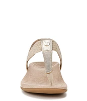 Vionic Brea Leather Thong Sandals