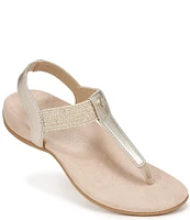 Vionic Brea Leather Thong Sandals