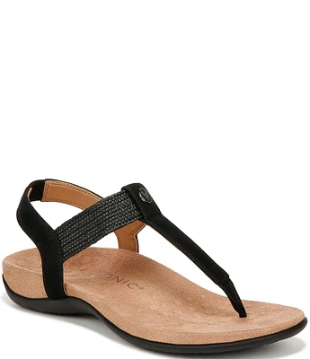 Vionic Brea Leather Thong Sandals