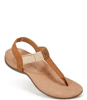 Vionic Brea Leather Thong Sandals