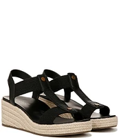 Vionic Calera Leather Wedge Espadrille Sandals