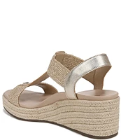 Vionic Calera Leather Wedge Espadrille Sandals