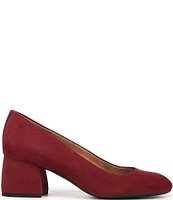 Vionic Carmel Suede Block Heel Pumps