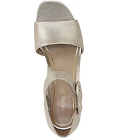 Vionic Chardonnay Metallic Leather Dress Sandals