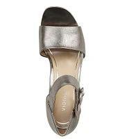 Vionic Chardonnay Metallic Leather Dress Sandals