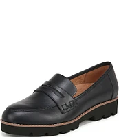 Vionic Cheryl II Leather Lug Sole Penny Loafers