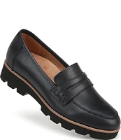 Vionic Cheryl II Leather Lug Sole Penny Loafers